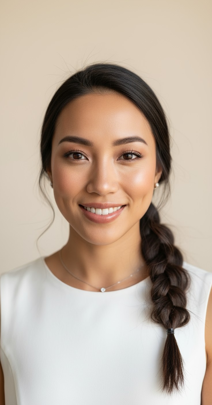 After Side Braid Bridal Hair